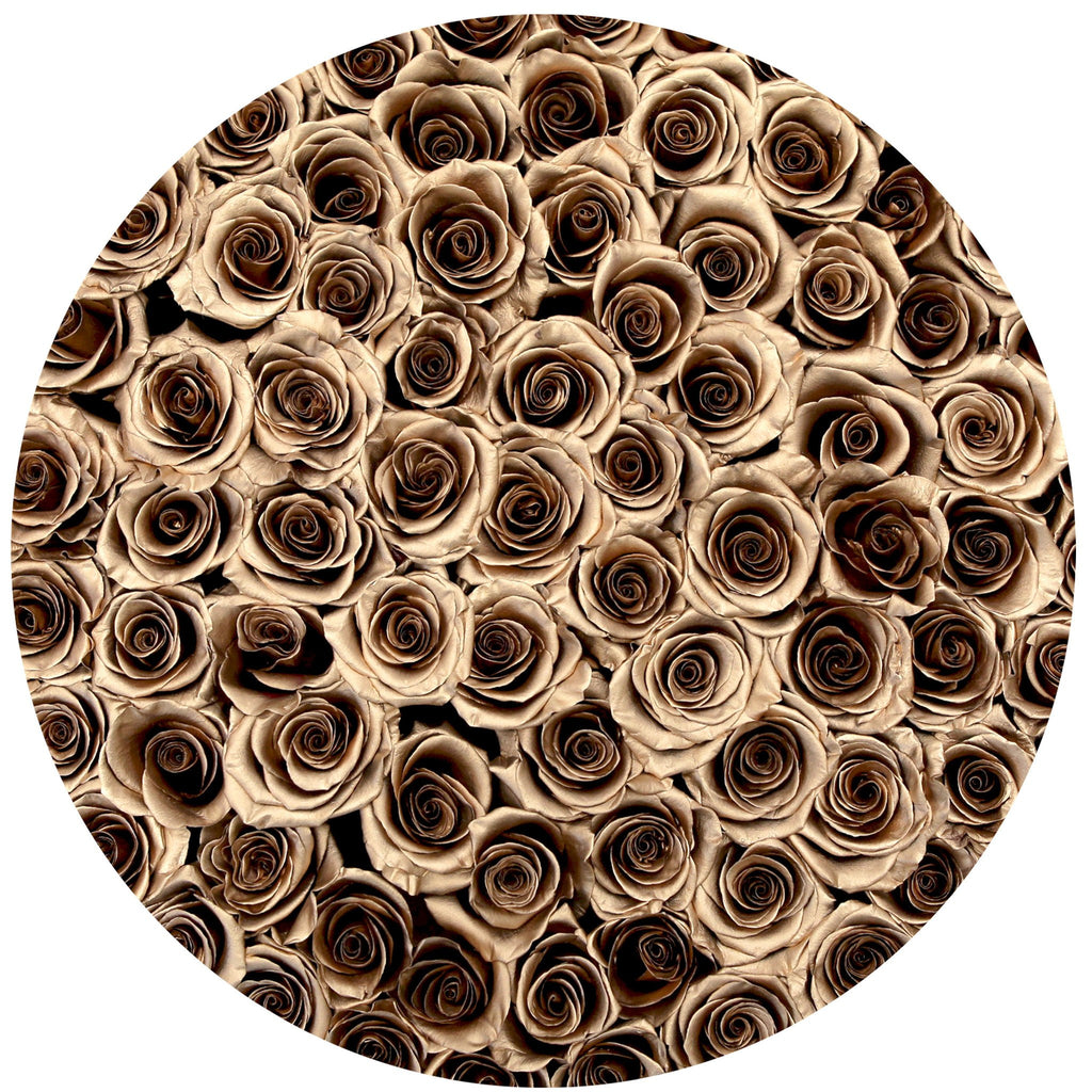 the million LARGE box - black - 24k-gold ETERNITY roses 24k gold eternity roses - the million roses